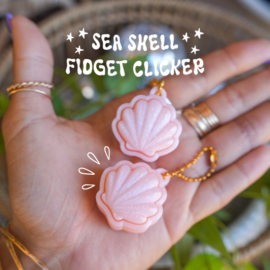 Seashell Clicker Keychain