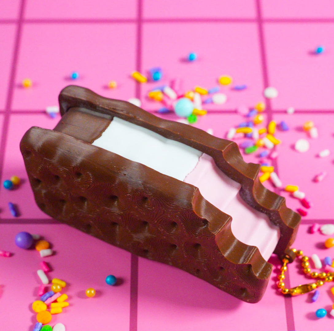 Icecream Sandwich Clicker Keychain