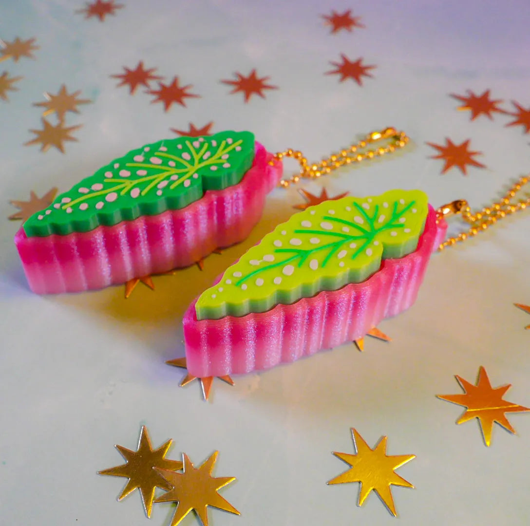 Begonia Clicker Keychain