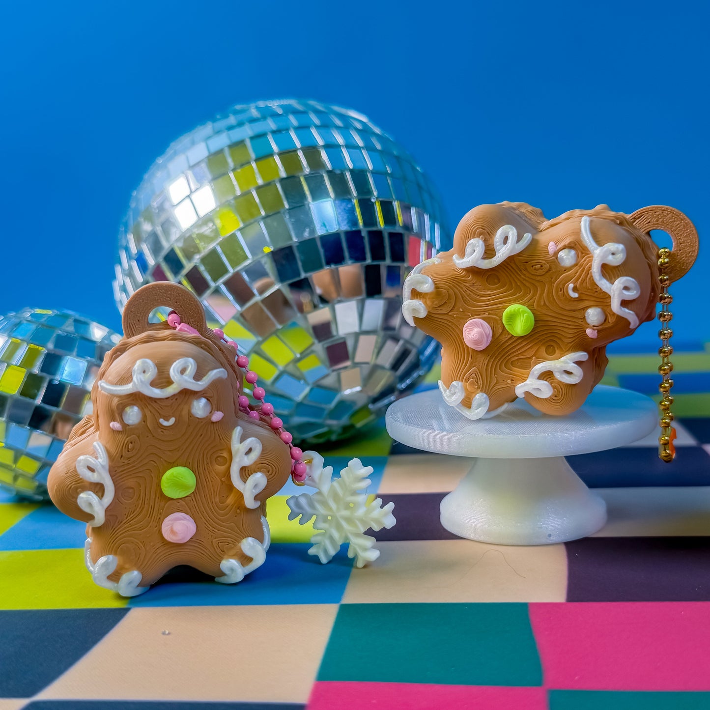 Frosted Gingerbread Cookie Clicker Keychain