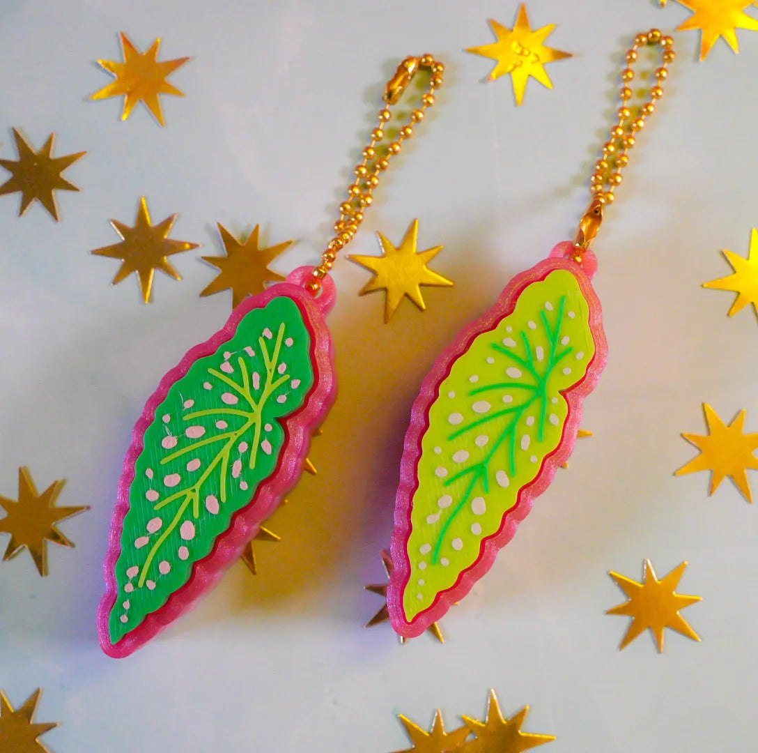 Begonia Clicker Keychain