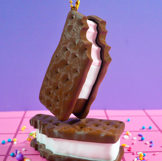 Icecream Sandwich Clicker Keychain