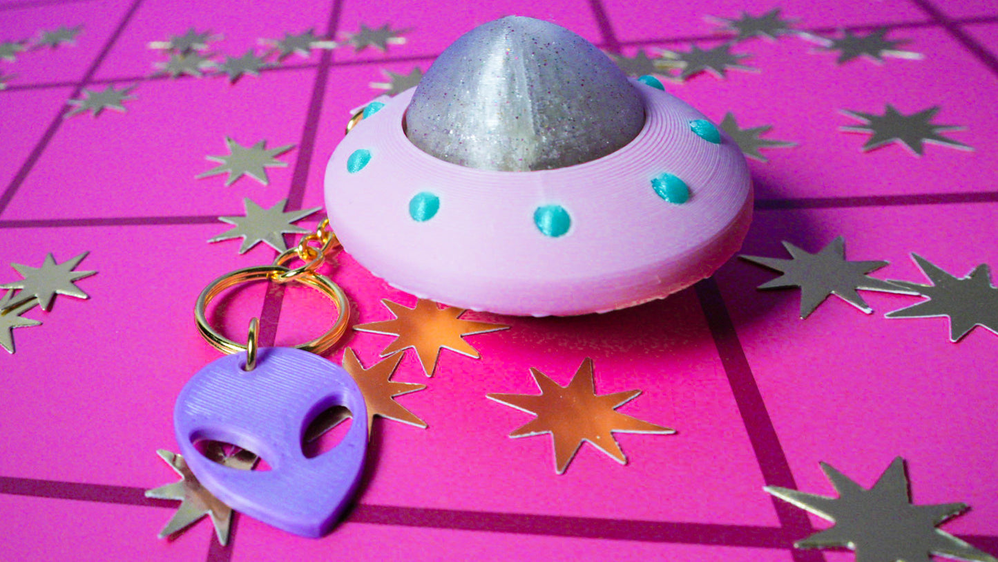 UFO Clicker Keychain