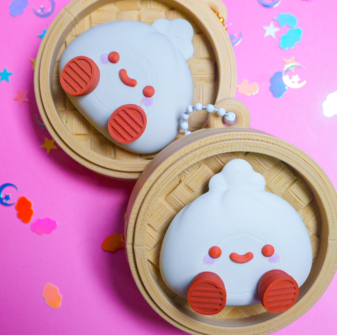 Dim Sum Clicker Keychain