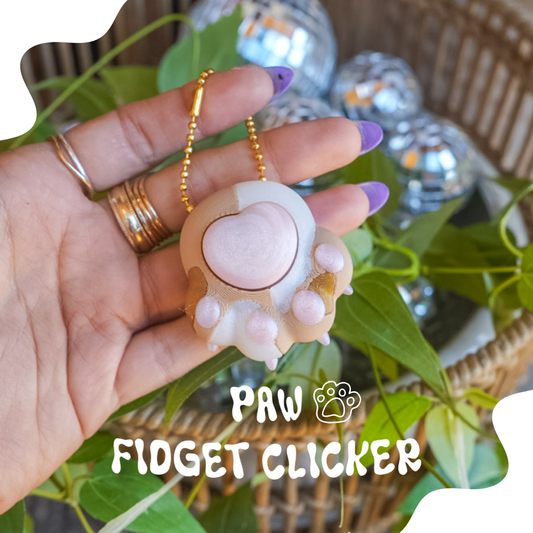 Paw Clicker Keychain
