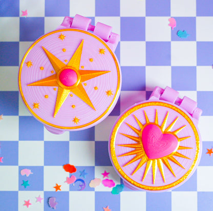 Vintage Gold Compact Mirror