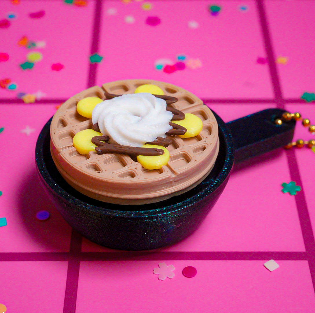 Waffle Clicker Keychain