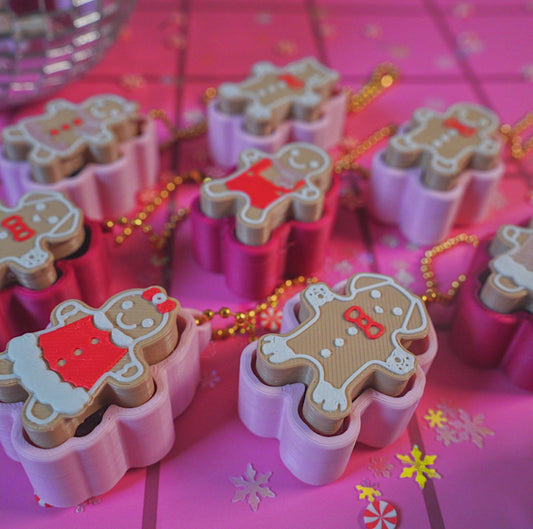 Gingerbread Clicker Keychain *3 Pack*