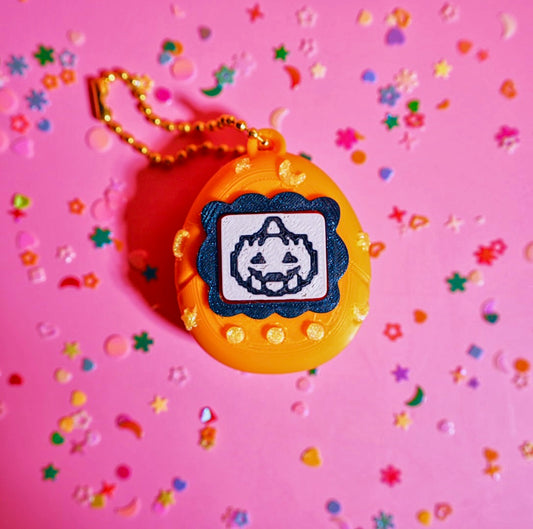 Halloween Tamagotchi Clicker Keychain