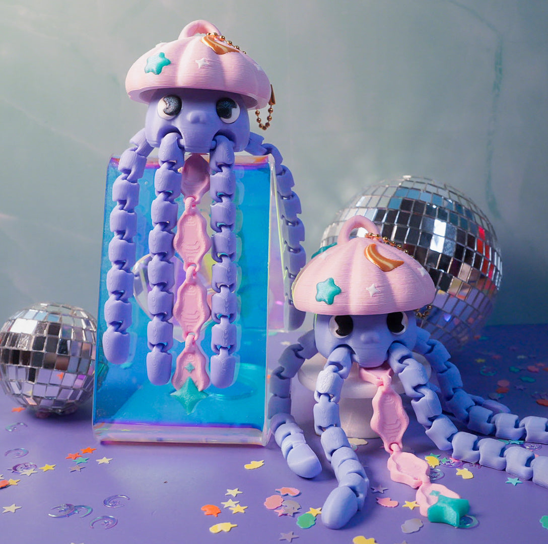 Twilight Jellyfish Flexi Keychain