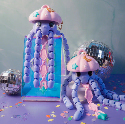 Twilight Jellyfish Flexi Keychain