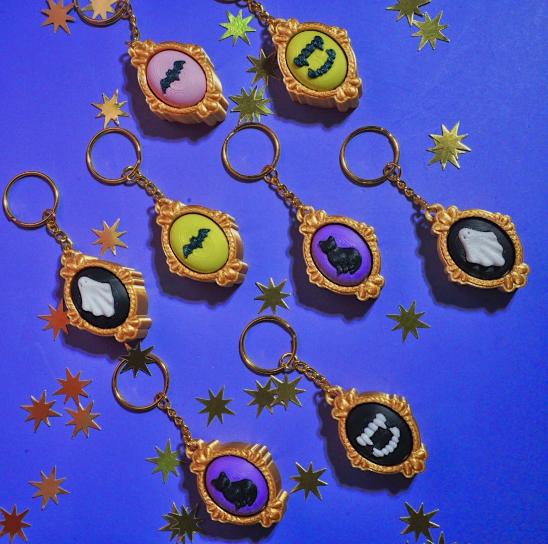 Vintage Halloween Clicker Keychain