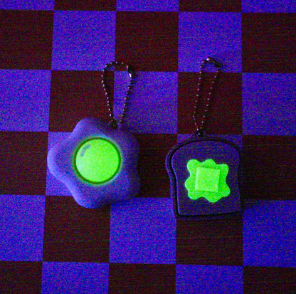Eggs & Toast Clicker Keychain