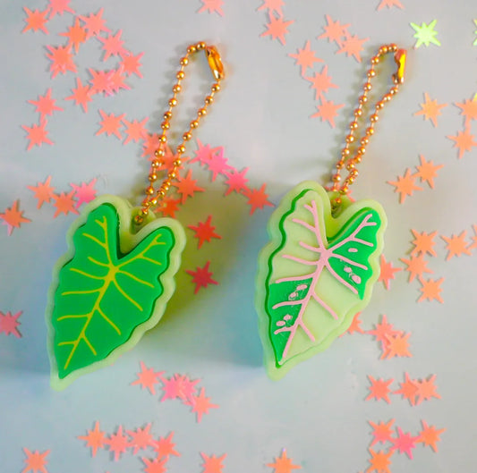 Alocasia Clicker Keychain