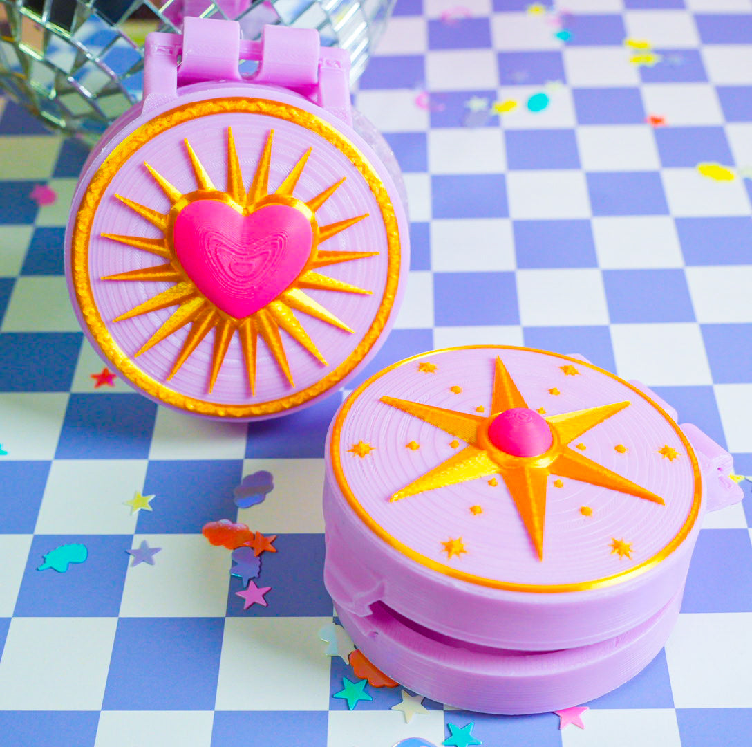 Vintage Gold Compact Mirror