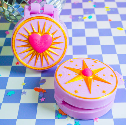 Vintage Gold Compact Mirror