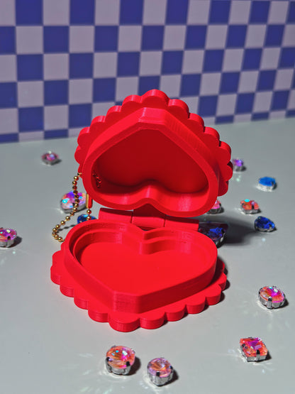 Heart Locket Keychain