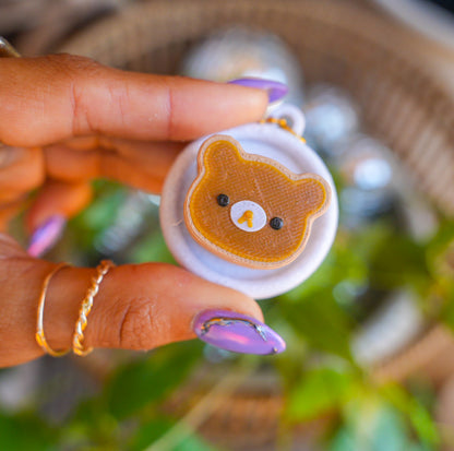 Beary Cute Pancake Clicker Keychain