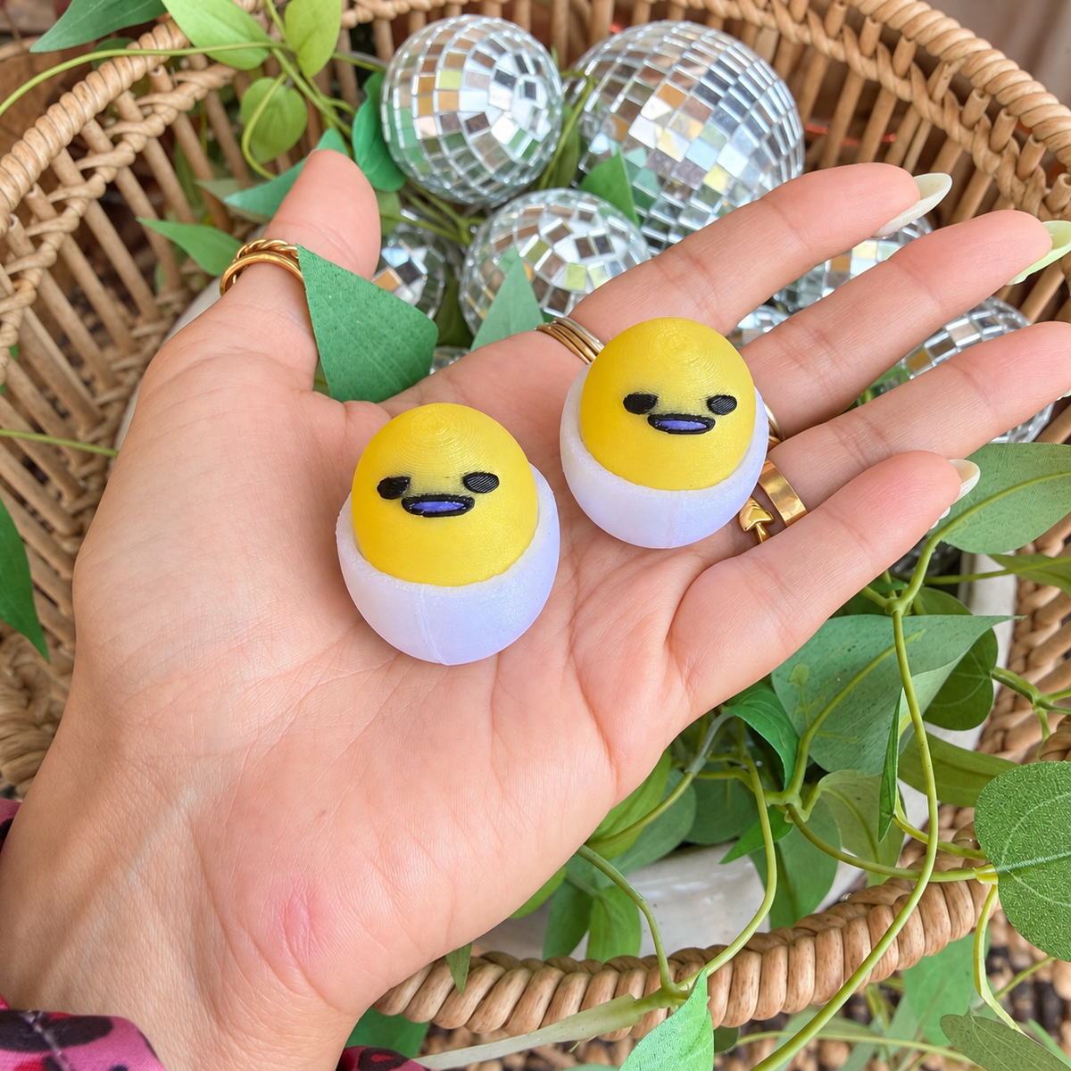 Gudetama Lazy Egg Clicker Keychain