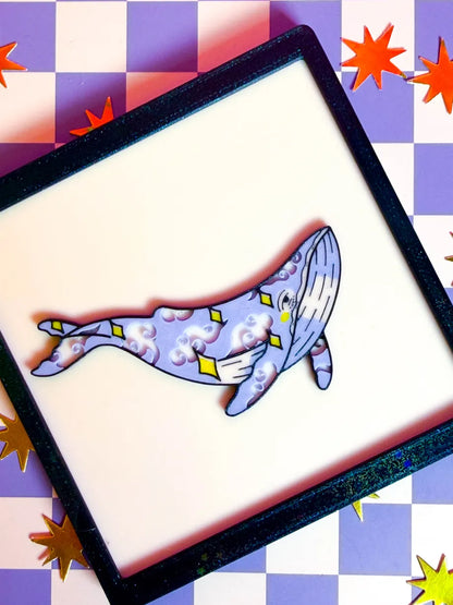 Celestial Whale 3D Art Print