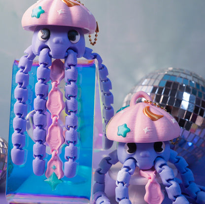 Twilight Jellyfish Flexi Keychain