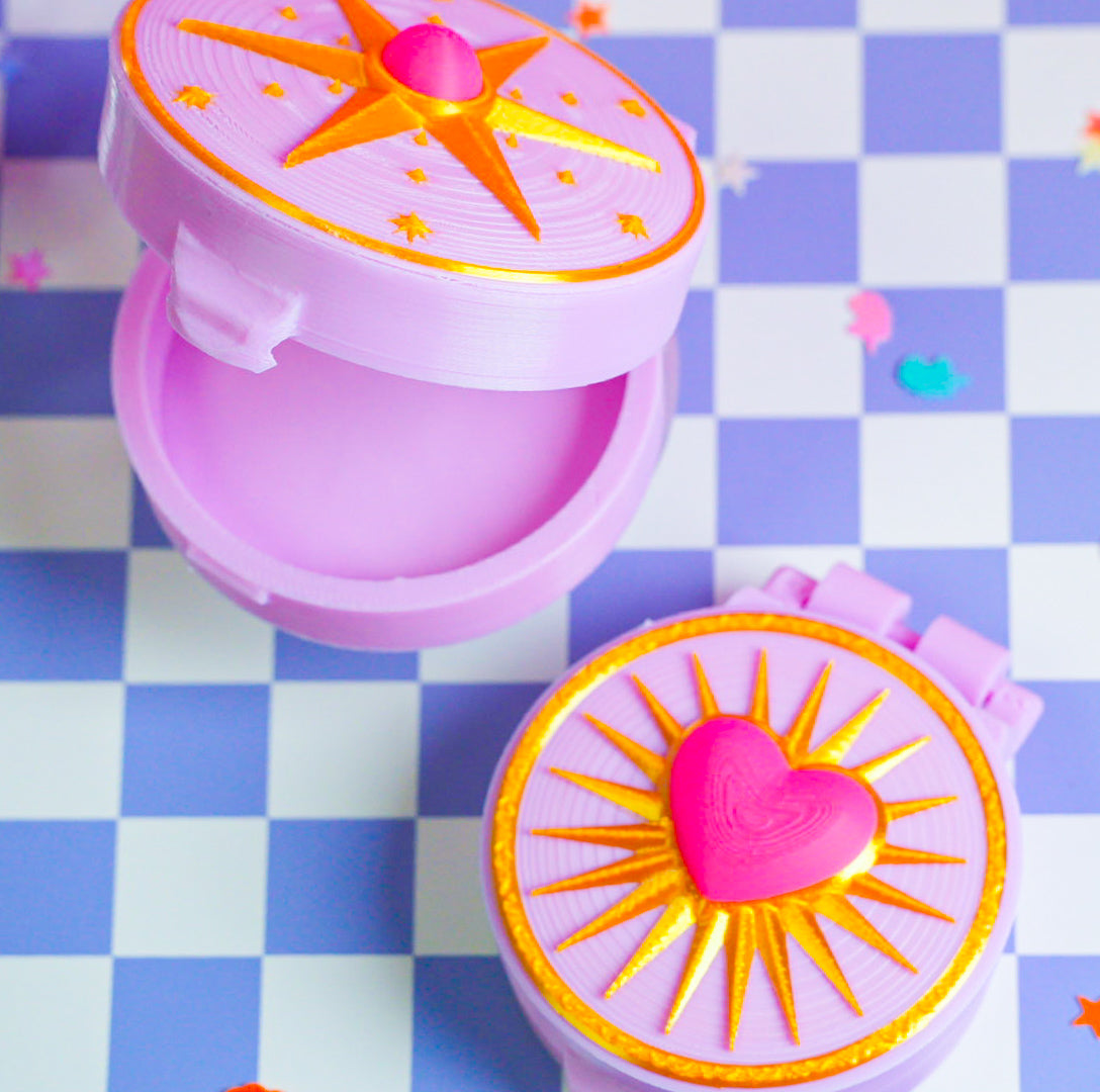 Vintage Gold Compact Mirror