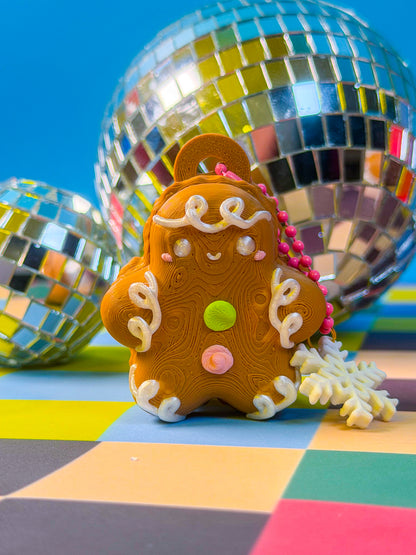 Frosted Gingerbread Cookie Clicker Keychain