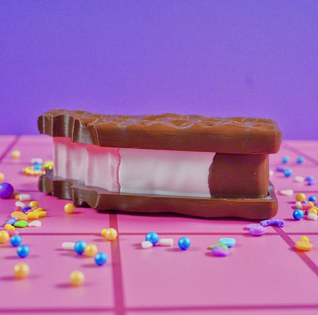 Icecream Sandwich Clicker Keychain