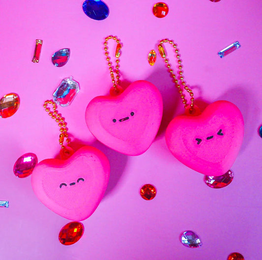 Heart Macaron Clicker Keychain