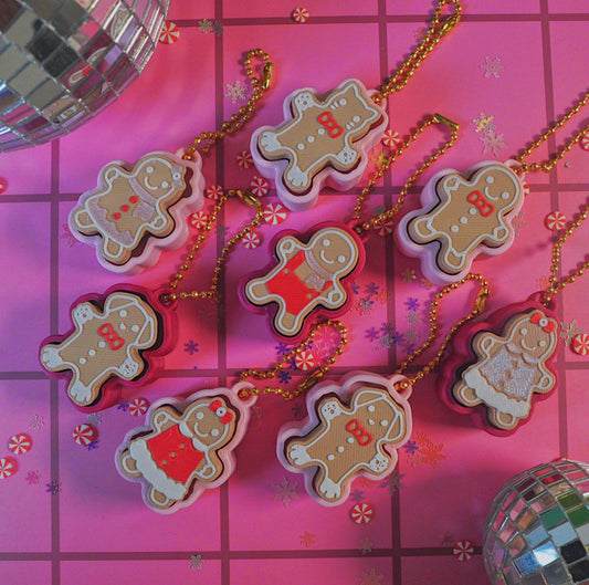 Gingerbread Clicker Keychain *3 Pack*