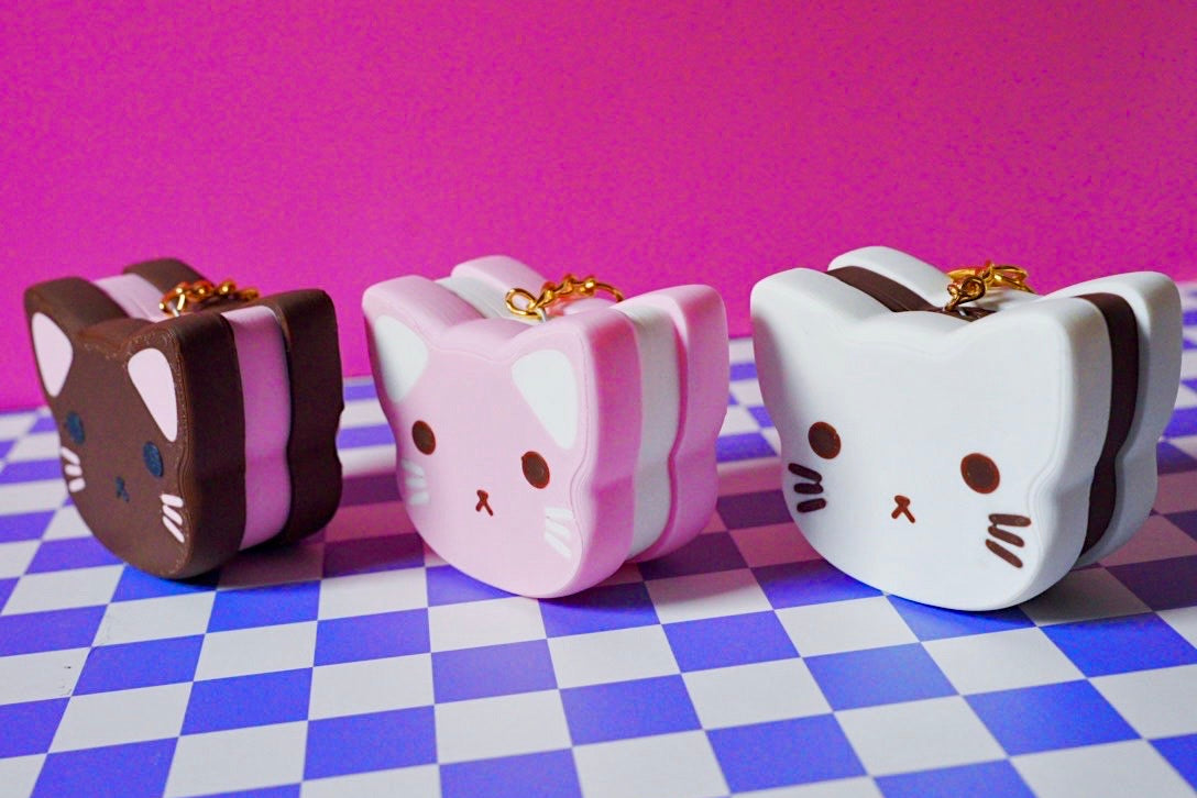 Kitty Cookie Keychain