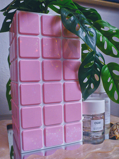 PINK TILE VASE