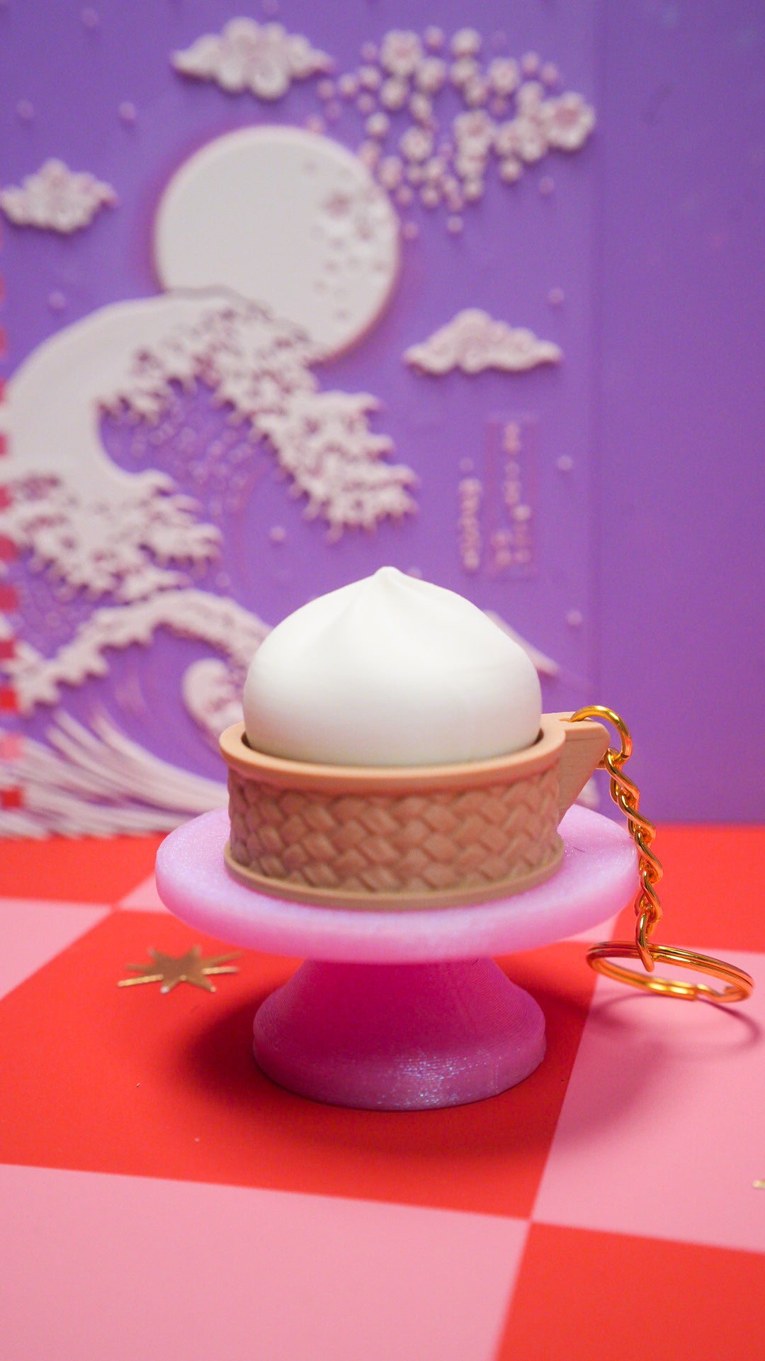 Dumpling Clicker Keychain