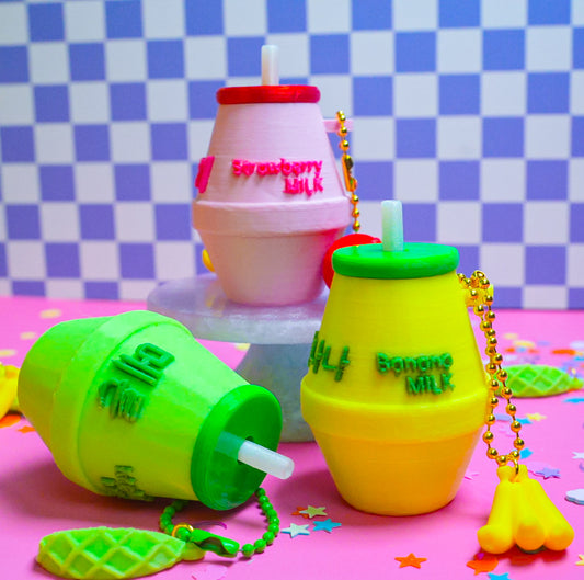 Flavored Milk Clicker Keychain