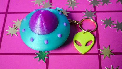 UFO Clicker Keychain