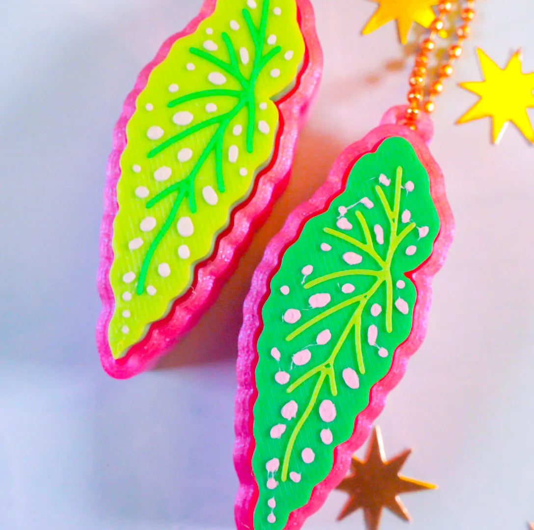 Begonia Clicker Keychain