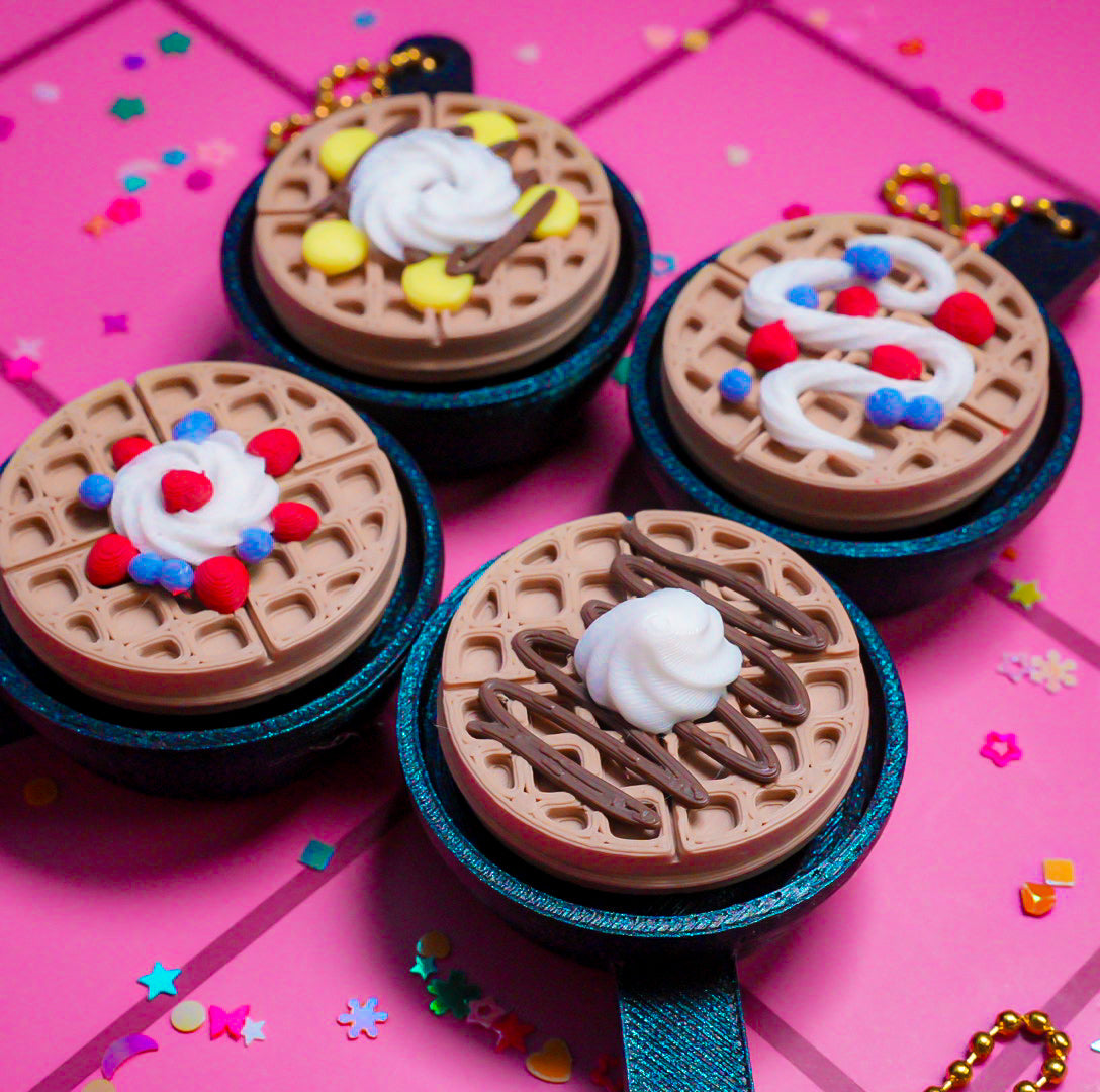 Waffle Clicker Keychain