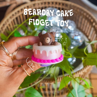 Bearday Cake Fidget Toy
