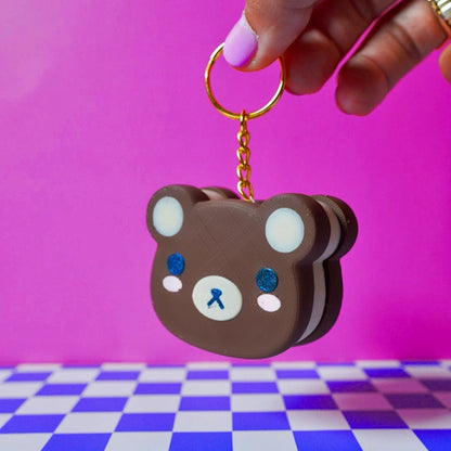 Bear Cookie Keychain