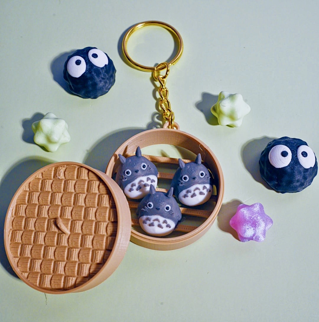 Totoro Dumpling Keychain