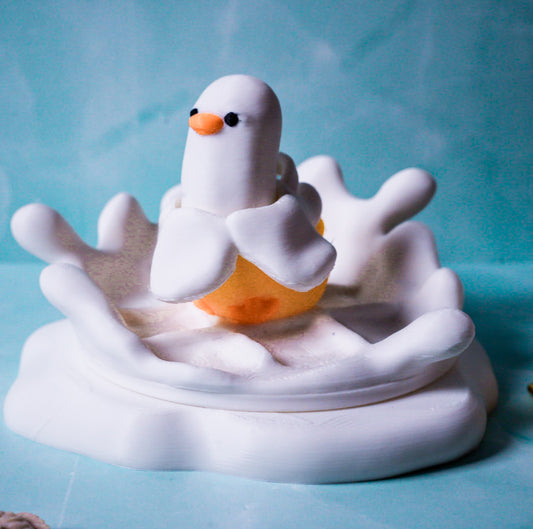 Banana Duck Clicker Keychain