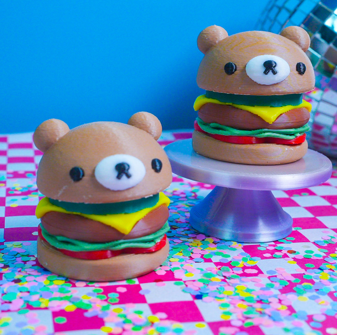 Cheese Burger Clicker Keychain