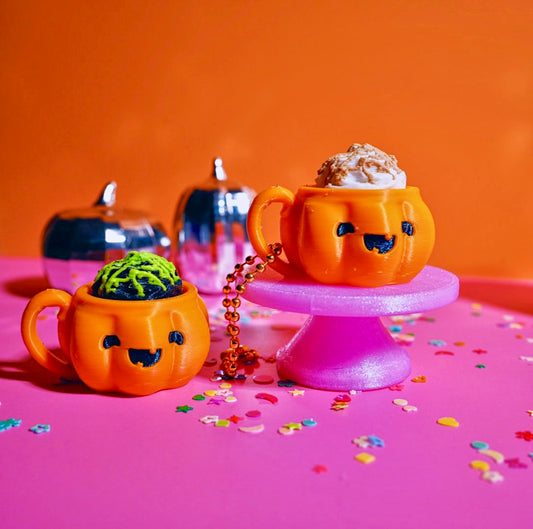 Pumpkin Latte Clicker Keychain