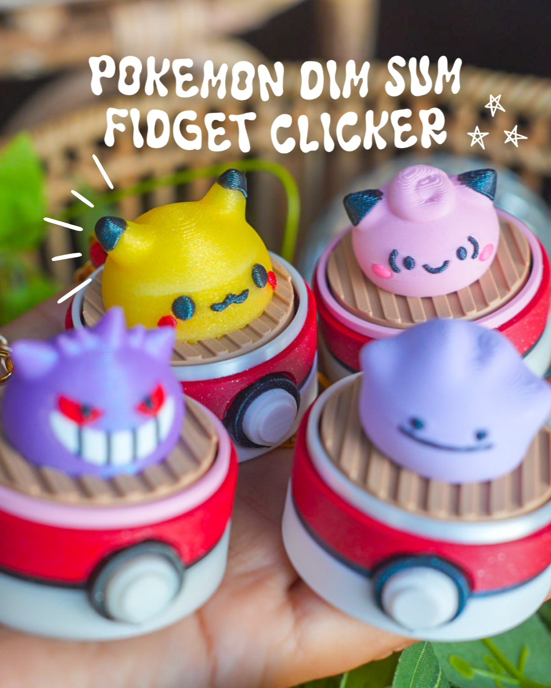Pokemon Dim Sum Clicker Keychain