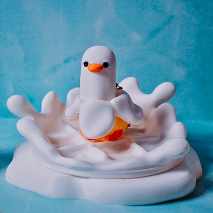 Banana Duck Clicker Keychain