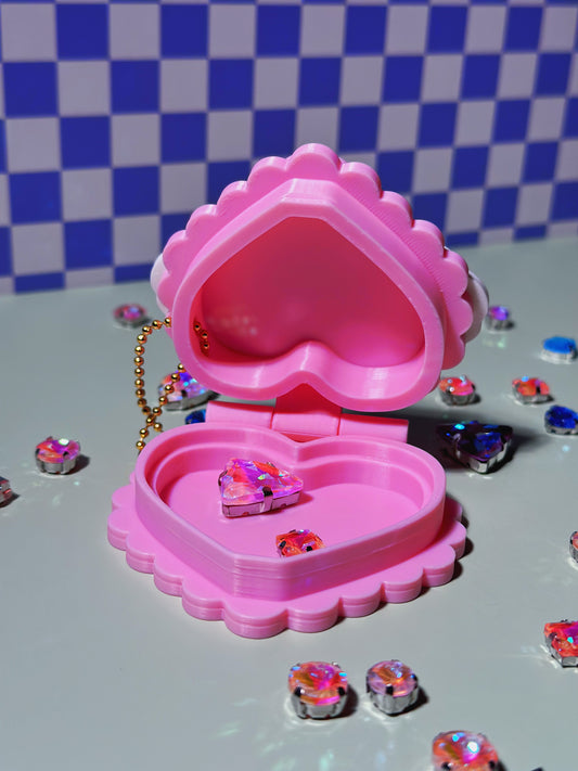 Heart Locket Keychain