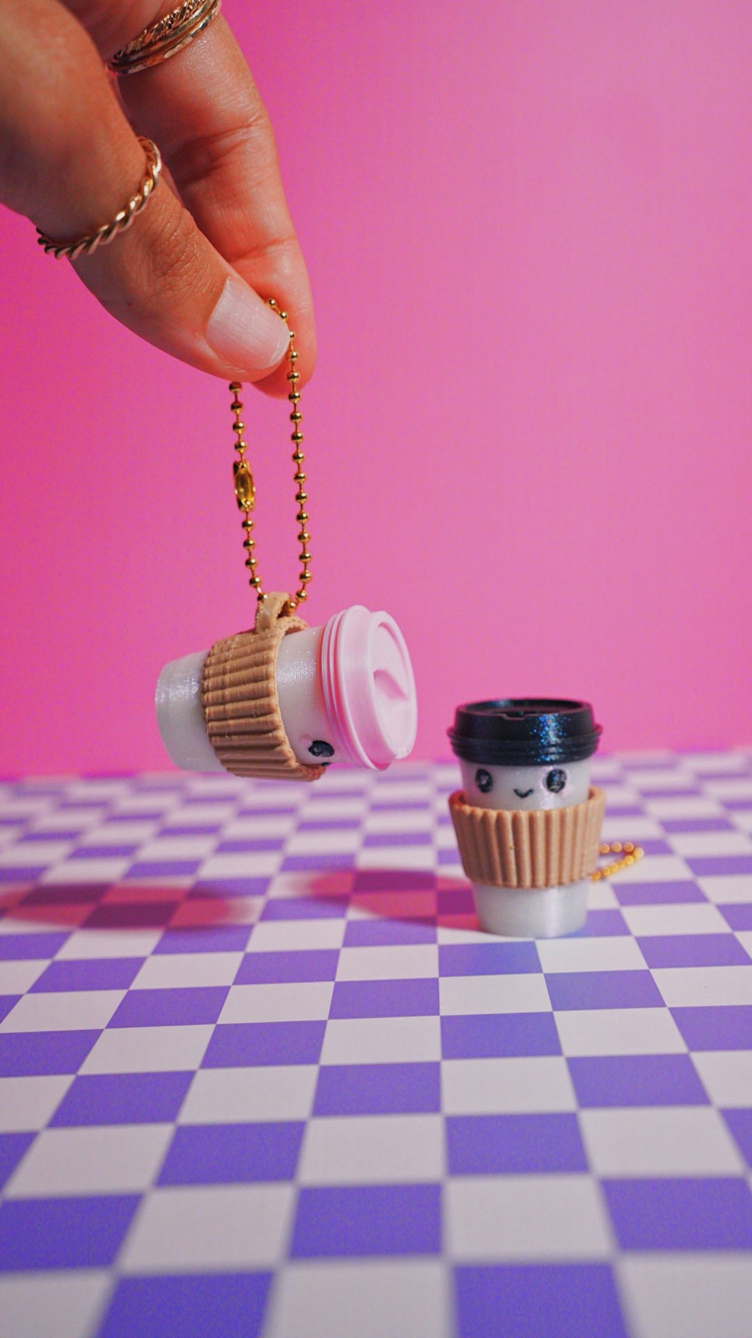 Cafecito Clicker Keychain