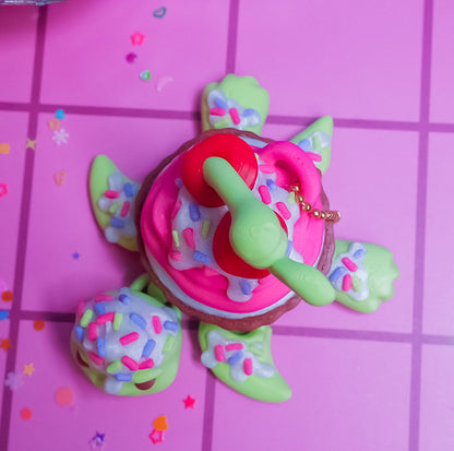 Cupcake Flexi Turtle Keychain