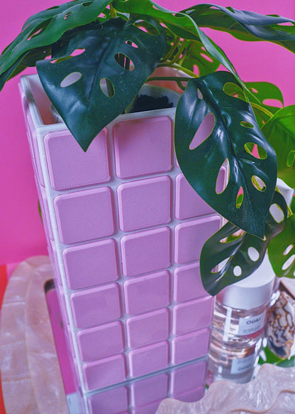 PINK TILE VASE