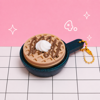 Waffle Clicker Keychain